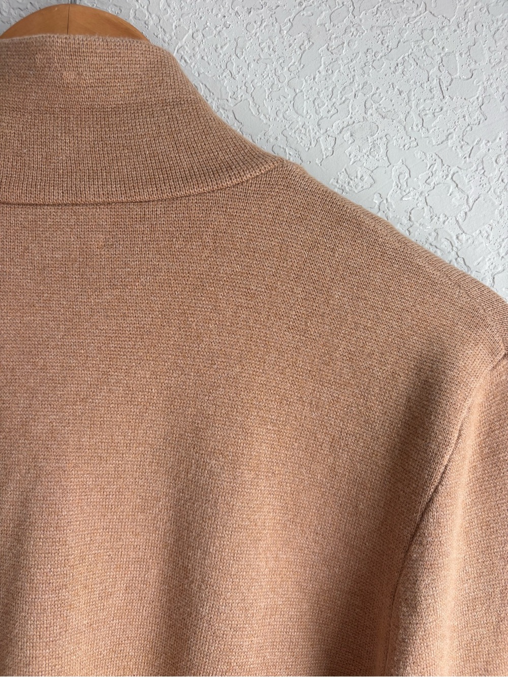 J.Crew Camel Sweater Blazer Cardigan Jacket Size Medium Knit Two Button - Picture 6 of 6
